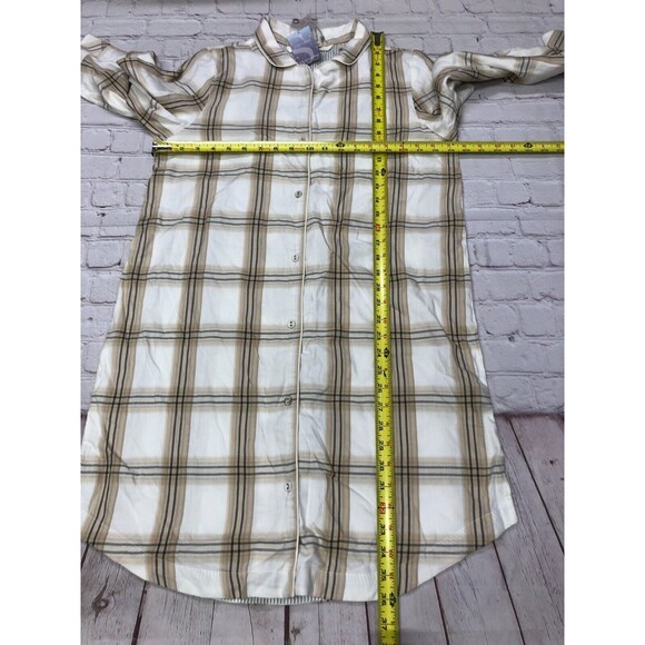 NWT Soft Surroundings Cozy & Cheer Pajama Sleep Dress Small Plaid B272 -1 - Picture 2 of 15